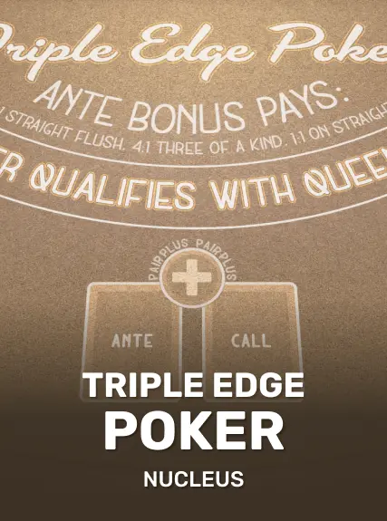 Triple Edge Poker (Three Card Poker) game tile